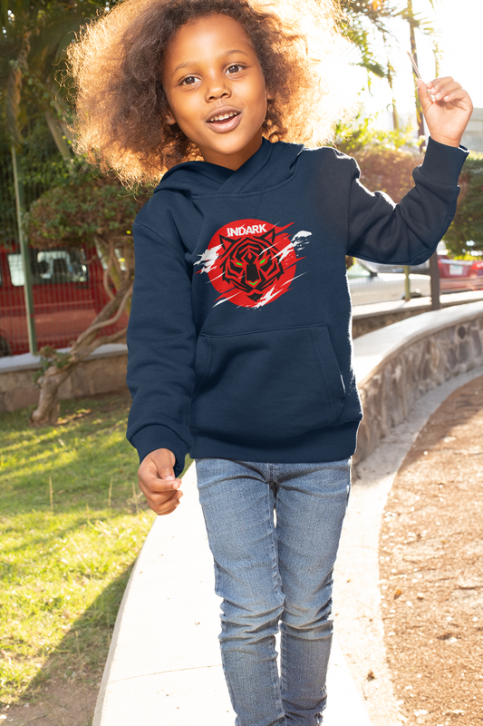 InDark Crimson Roar Hoodie – Kids Edition